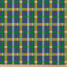 Algodón estampado FERNAND Azul / Verde